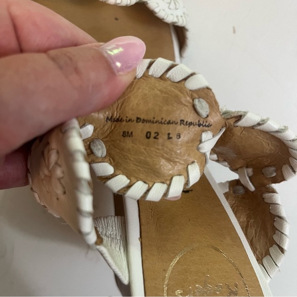 Jack Rogers Luccia White Wedge Sandals - Size 8 - Picture 5 of 9